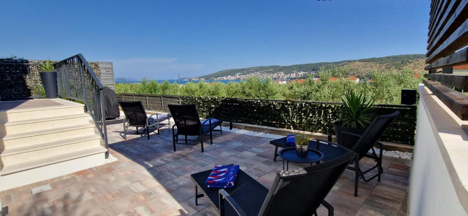 Apartman Marcelina 1 With Private Pool Трогір Екстер'єр фото